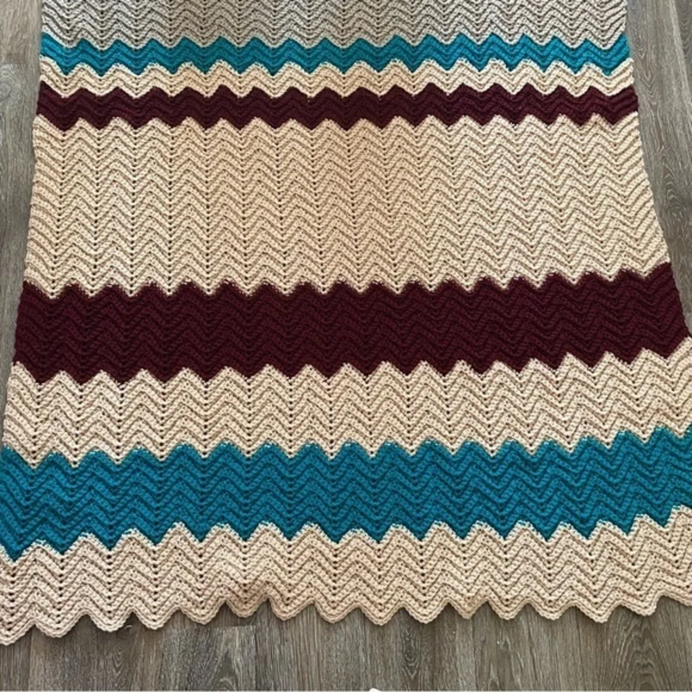 Handmade Afghan‎ Grandma Core Throw Blanket